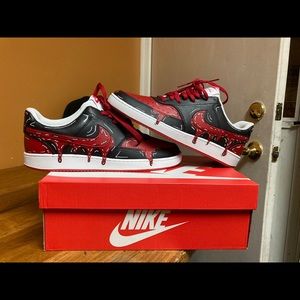 Custom Cartoon Bred Nike Court Vision